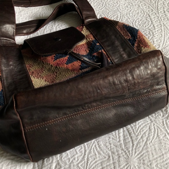 Calleen Cordero Leather and Kilim Shoulder Bag - Picture 12 of 13